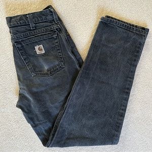 mens/womens baggy black carhartt jeans